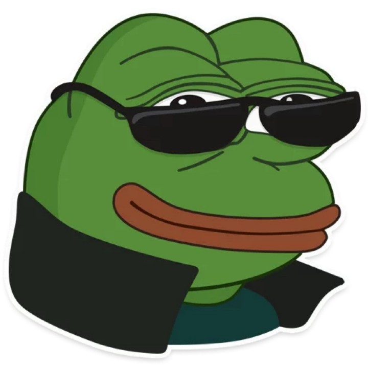 Create meme: pepe the frog is cool, Pepe the frog, the frog Pepe hacker