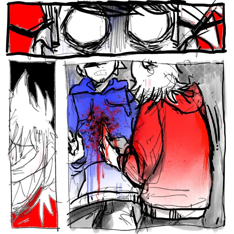 Create meme: tom thord thorn, comics eddsworld tomtord hanahaki, tom tord