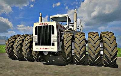 Создать мем: farming simulator 2013, трактор big bud 747, огромный американский трактор