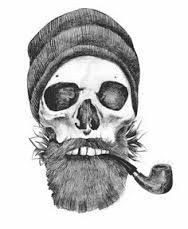 Create meme: sketch skull, tattoo skull with beard photo, skull tattoo design