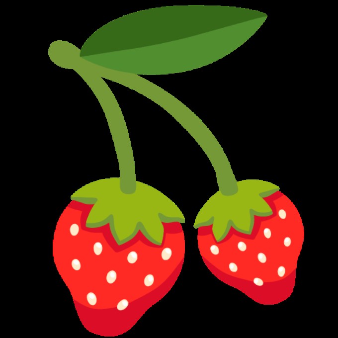 Create meme: cartoon strawberry, strawberry clipart, strawberry icon