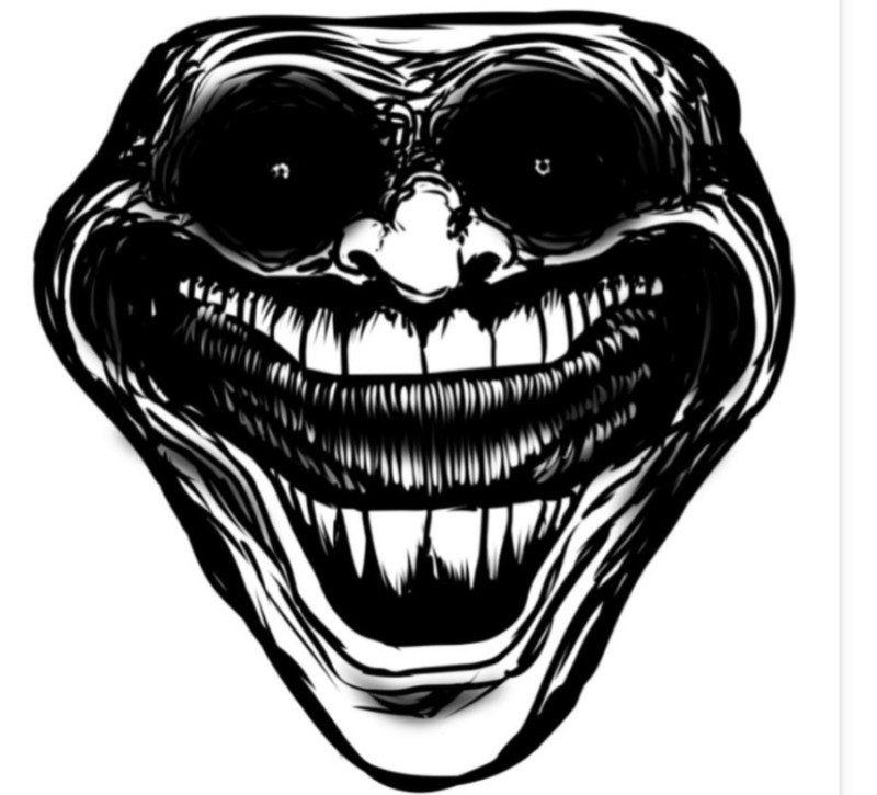 Create meme: trollface scary faces, trollface screamer, trollface face