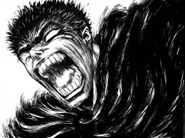 Create meme: Berserker, berserk manga, berserker black and white