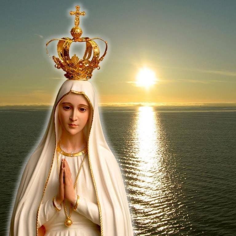 Создать мем: virgen de fatima, our lady of fatima, царица небесная