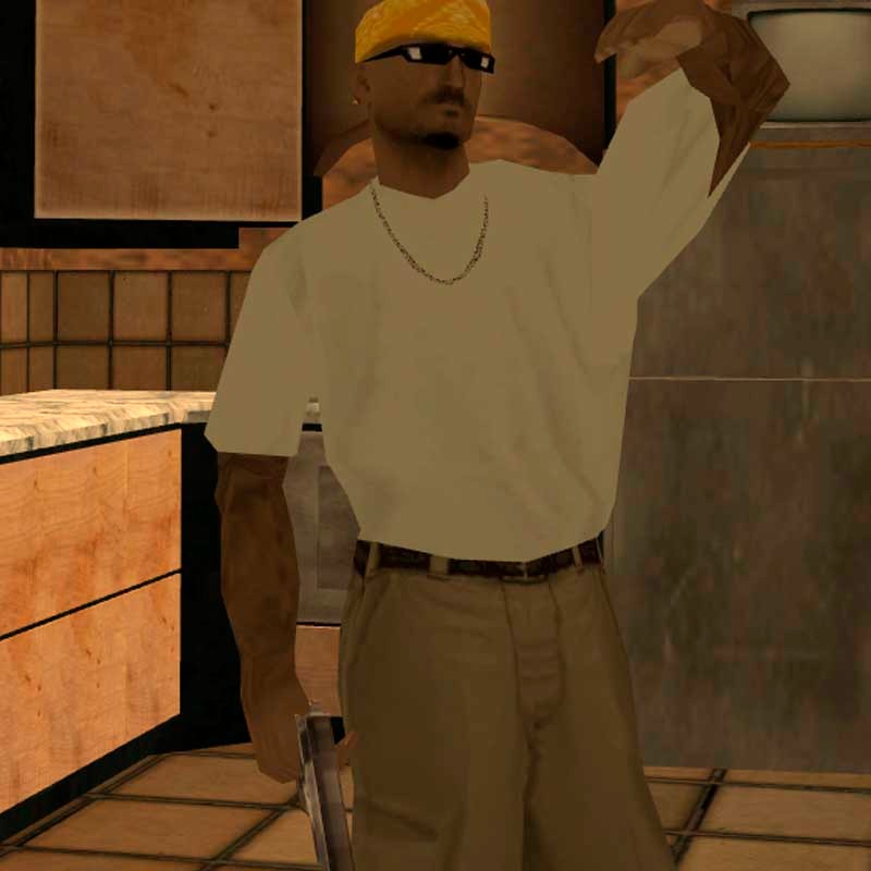 Create meme: gta san , grand theft auto: san andreas, guy 