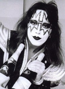 Create meme: kiss ace frehley, ACE Frehley in makeup, kiss ACE Frehley Grimm
