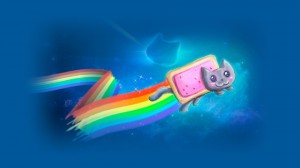 Create meme: Wallpapers Nyan cat for computer, 2048x1152 Nyan cat, nyan cat