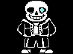 Create meme: sans, sans skeleton pixel, sprite sans undertail