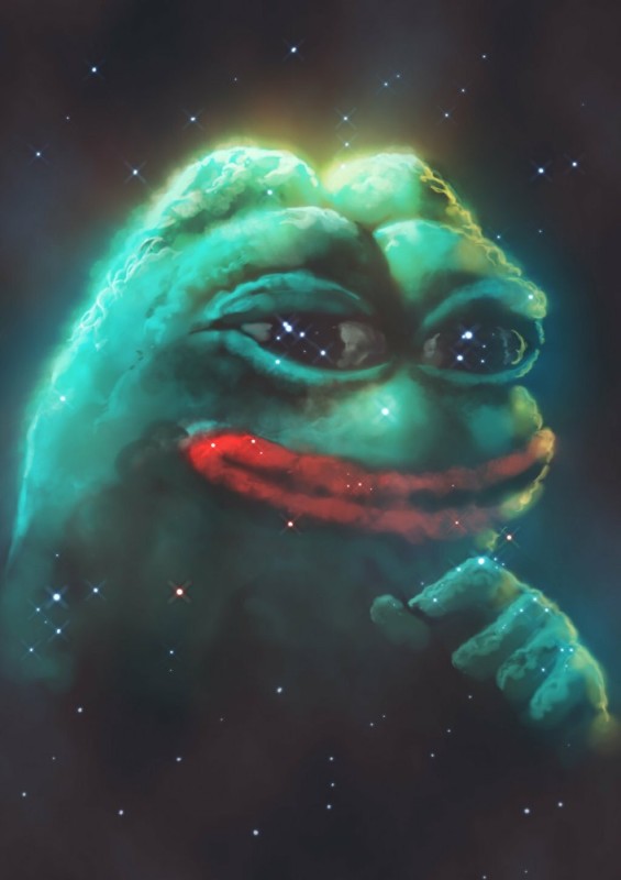 Create meme: frog, sad meme, Pepe frog art