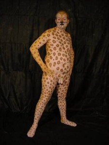 Create meme: people leopard, body suit, leopard in a suit picture