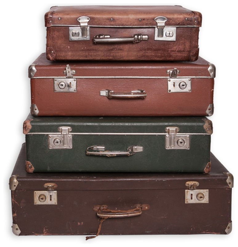 Создать мем: чемодан советский, старый винтажный чемодан изолированный, чемодан коричневый старый