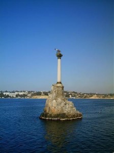 Create meme: monument to the scuttled ships of the convoy, monument to the scuttled ships message, Sevastopol sights of the city