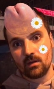 Create meme: face, Floral dickhead