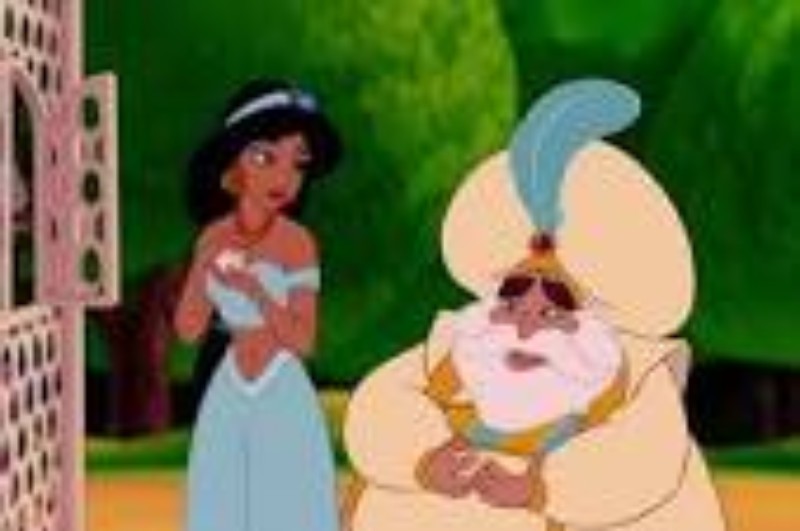 Create meme: disney jasmine, cartoon jasmine, aladdin sultan jasmine