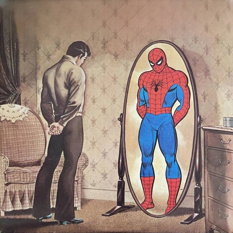 Создать мем: человек, человек паук открытка, новый человек-паук
