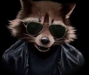 Create meme: raccoon, enotik