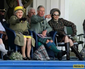 Create meme: British family of Elizabeth 2, Scottish kilt, Queen Elizabeth 2 and the Scots