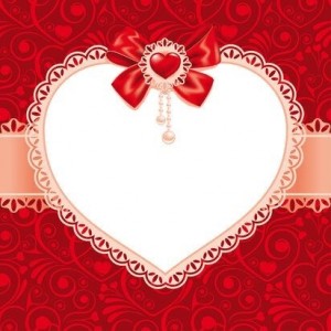 Создать мем: валентинка с кружевом, рамка сердце, день святого валентина