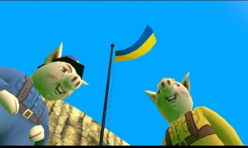 Create meme: Shrek , hogs of war map, KEK Shrek