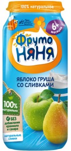 Create meme: HIPP baby juice 4 Apple, nanny, puree frutonyanya Apple