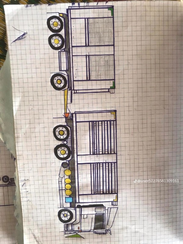Create meme: truck coloring book, truck template, pencil truck