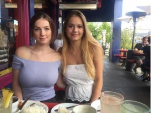 Create meme: girls with different size breast, big Tits in cafe, local girls
