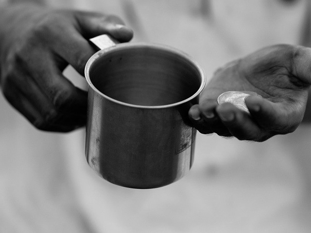 Create meme: coffee Cup, stainless steel mug, poverty 