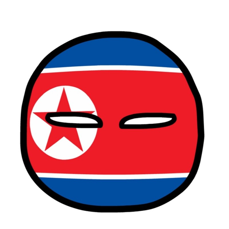 Create meme: countryballs north korea, Republic of Korea country balls, the DPRK 