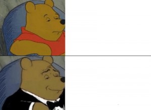 Create meme: winnie the pooh meme, templates for memes Winnie the Pooh, meme Winnie the Pooh in a Tux