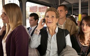 Создать мем: кадр из фильма, автобус, мужчина и женщина в автобусе