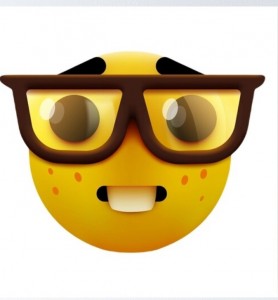 Create meme: smiley face, smiley with glasses