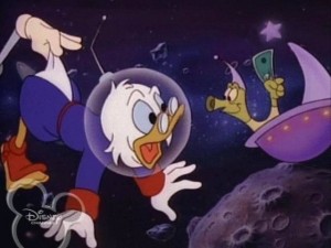 Create meme: Scrooge McDuck, duck tales in space, disney ducktales