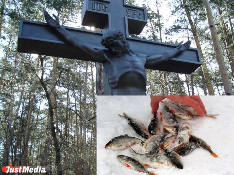 Create meme: fishing season in winter, nizhneisetskoye cemetery yekaterinburg, animals 