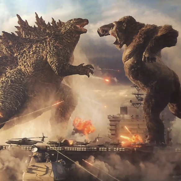 Создать мем: кинг конг и годзилла, godzilla vs king, конг против годзиллы