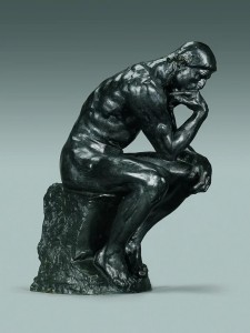 Create meme: Auguste Rodin the thinker, Auguste Rodin, Rodin's thinker