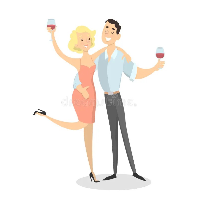 Create meme: husband and wife vector, illustration, vector illustration