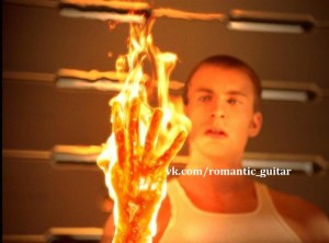 Create meme: flaming hand meme, Chris Evans human torch, johnny storm with a burning hand