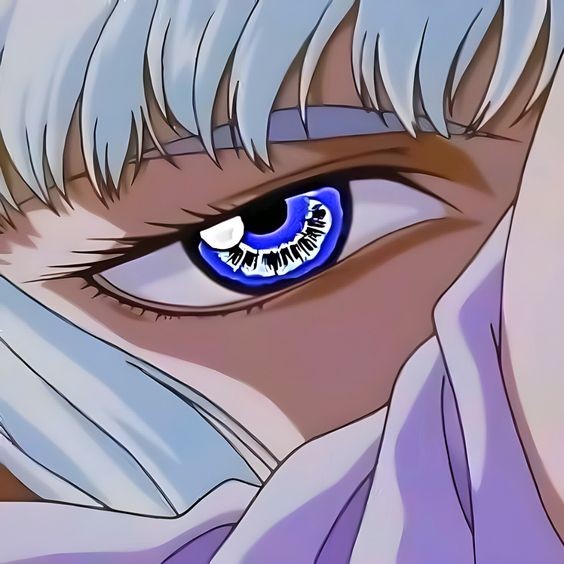 Create meme: Berserk eyes, figure , Berserk anime