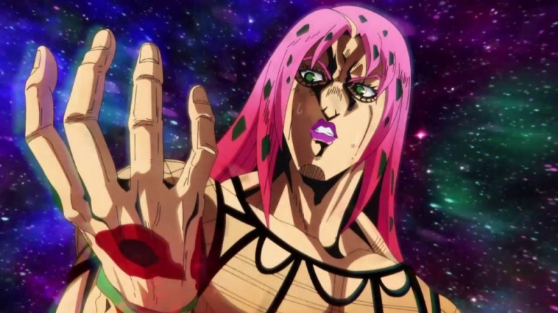 Create meme: diabolo jojo, Giorno Giovanna and Diavolo, devils king crimson jojo