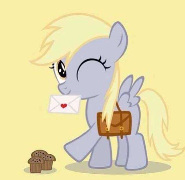 Create meme: derpy, hows , Derpy's daughter, Pony Derpy the postman