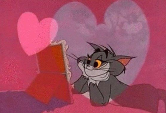 Create meme: Jerry with a heart, Tom and Jerry love Tom, Tom and jerry heart