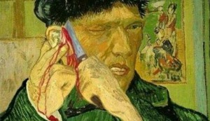 Create meme: van Gogh's ear, Vincent van Gogh's ear, Vincent van Gogh