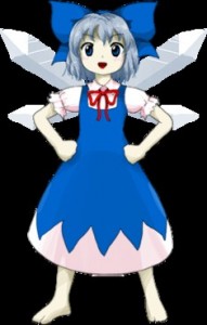 Создать мем: touhou project cirno, touhou lunatic, touhou mmd model