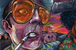 Create meme: Fear and loathing in Las Vegas, fear and loathing in Las Vegas art, Raul Duke