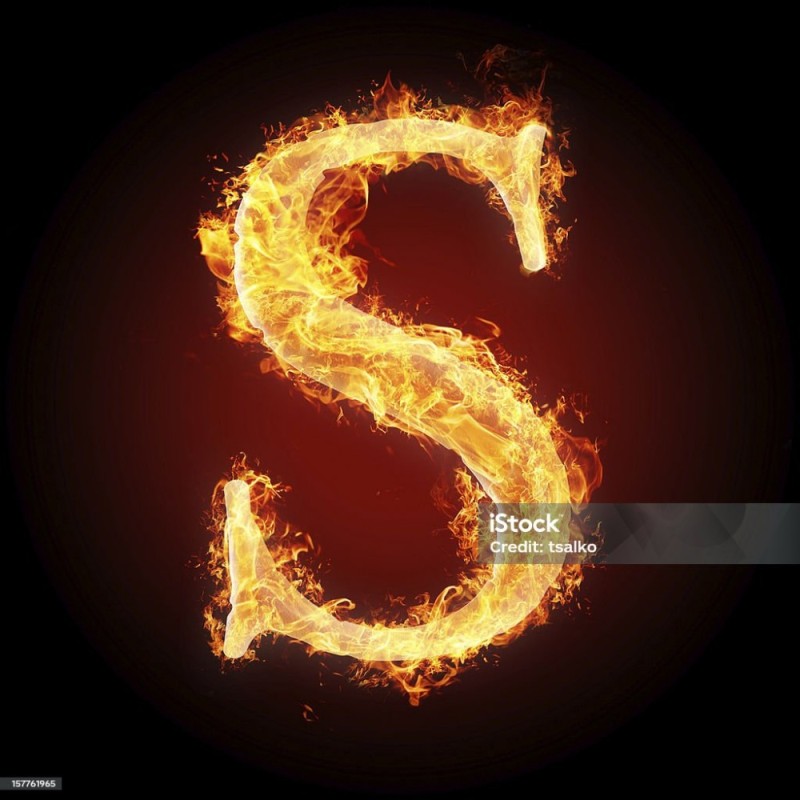 Создать мем: огненная буква s, красивые буквы ss, буквы s