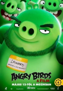 Создать мем: the angry birds movie leonard, король свиней angry birds мультфильм, леонард из «angry birds»