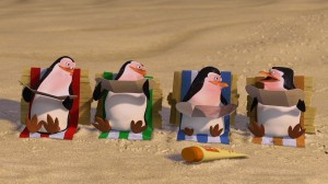 Create meme: the Madagascar penguins, the penguins of Madagascar, the penguins of Madagascar smile and wave