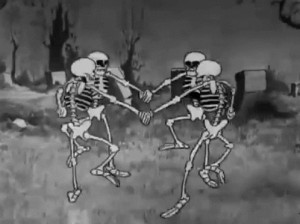 Создать мем: танец скелетов мультфильм 1929, танцующие скелеты, танец скелетов 1929