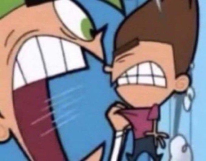 Create meme: Cosmo yells at timmy meme, fairly oddparents, Yelling Cosmo at Timmy Turner