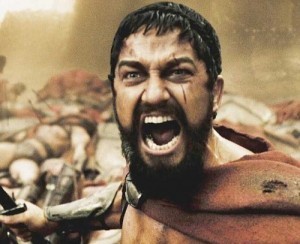 Create meme: Leonidas of Sparta, king Leonidas of Sparta, Gerard Butler 300 Spartans